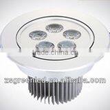 High power 500lm recessed lighting 5w led ceiling reccessed light,made in china