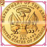 High Quality Challenge Custom Gold Numismatic Coins thumbnail-1