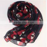 2014 Chiffon Skull Scarf Fashion Scarf thumbnail-1