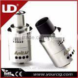 2016 New Product UD ANZU Rda Atomizer With Velocity Rda and Big Delrin Drip Tip VS Tsunami RDA