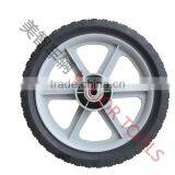 Good Quality 14x1.75 Plastic 6 Spoke Semi-pneumatic Lawn Mowerwheel thumbnail-1