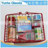 Fun Durable Wooden Food Set for Years of Play Wooden a Basket of Seasoning Bundle Wood Version thumbnail-3