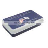 Promotional Hinge Lid Tin Box for Pen,metal Pen Box