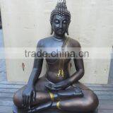 Fiberstone Golden Coat Standing Buddha Staute thumbnail-3
