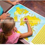 Set of World and US Travel Tracker Maps Scratch Off Places You Visit thumbnail-3