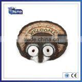 Solar Powered Polyresin Animal Barn Grandapa Owl Shaped House Light