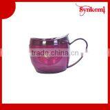 Plastic Leisure Cup With Lid thumbnail-1