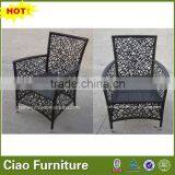 NEW Design Black Wicker Arm Chair Outdoor Wicker Chair thumbnail-1