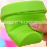 Silicone Collapsible Cup With Lid, Portable Travel Folding Water Cup,silicone Cup Customized thumbnail-4