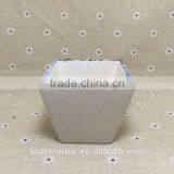 China Manufacturer Stocked White Porcelain Square Ceramic Dish thumbnail-2