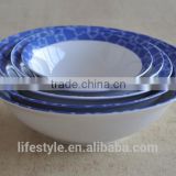 5pcs porcelain bowl set with decal printing