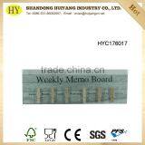 Unfinished Paulownia Wood Weekly Memo Board thumbnail-3