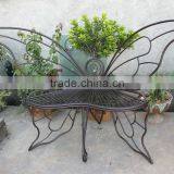 Metal White Butterfly Garden Bench thumbnail-3