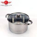 Best Selling New Shape Glass Lid 5pcs Stainless Steel Camping Pot/cooking Pot thumbnail-4
