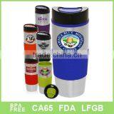 Big Capacity Stainless Steel Travel Coffee Mug With Silicone thumbnail-1