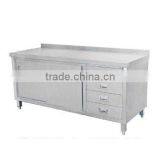 Stainless Steel Kitchen Work Table With 4 Drawers thumbnail-1