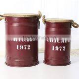 Kitchen Storage Metal Sugar Coffee Tea Canister With Bamboo Lid thumbnail-4
