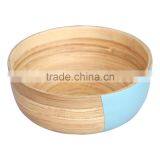 Clear Bamboo Salad Bowls, Lacquered Bamboo Bowls thumbnail-1