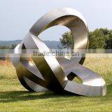 Large Outdoor Garden Sculptures Metal Craft Stainless Steel Modern Sculpture thumbnail-3