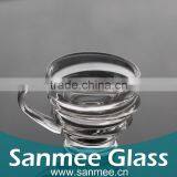 2016 New Product High Design Tread Hot Sale Mini Glass Beer Mug thumbnail-1