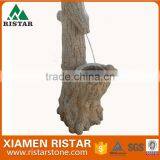 Outdoor Stone Fountain Garden Water Feature in Yellow Granite thumbnail-3