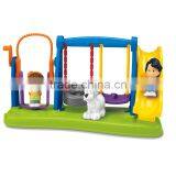 Wholesale Cheap Plastic Kids Toy Promotional Gift Sweet Baby Swing&Slides Toy thumbnail-1