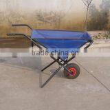 WB0400 Portable Lightweight Garden Trash Folding Fabric Wheelbarrow thumbnail-3