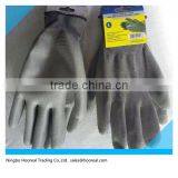 Polyester Work Gloves Rubber Latex Palm Coated/PU Coated,Knit Wrist Cuff,S,M,L,XL,Industrial or Household thumbnail-3