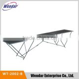 3 Sections Black Aluminum big wallpaper folding table MDF surface with metric scale