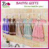 Best Quality Princess Dress Printed Kids Small Airline Hand Towels For Children Microfiber Hand Towel thumbnail-2