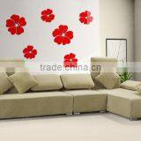 Latest Decorative Custom Wall Sticker , Sitting Room 3D Flower Mirror Wall Stickers thumbnail-4