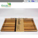 Manufacturers Wholesale Boards of Teak Rectangular Plate Handle and Juice Canal thumbnail-5
