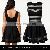 Cheapest low back sexy ladies panel fashion dress