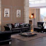 China Sofa Casual Round Leather Sofa thumbnail-2