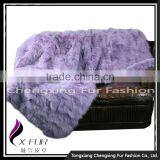 CX-D-123 Patchwork Hand Made Fashion Winter Genuine Fox Fur Carpet Rug thumbnail-4