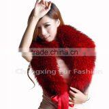 CX-B-86B High Quality Genuine Raccoon Big Fur Collar Fur Shawl thumbnail-1
