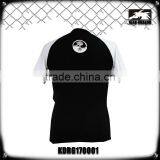 White Custom Lycra Rash Guards for Running With Private Label Logo Print thumbnail-3