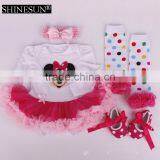 Christmas Santa Baby Clothes Girl Xmas Baby Clothing Sets Holiday Newborn Romper Sets thumbnail-1