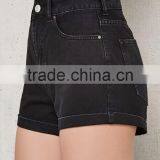Comfy 2017 Wholesale Cuffed Denim/girls Ruffle Shorts thumbnail-4