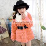 Wholesale New Girls Winter Fur Collar Faux Fur Coat Thickened Child Children Coat thumbnail-3
