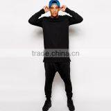 New Arrival Hiphop Tee Shirt Long Sleeve T-shirt Side Zipper Tshirt thumbnail-1
