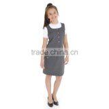 Waiter Uniform Long Grey Dress With Button thumbnail-1