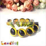 12mm Crochet Toys Craft Doll Yellow Safety Cat Eyes for Stuffed Toys thumbnail-1