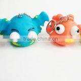 Halloween Voodoo Squeeze Eyes Poping Out Toys With Keychain Promotion Gift