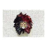 Black And Red Interior Decorative Venetian Masks Traditional For Men