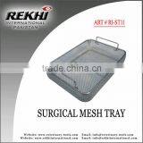 holloware mesh tray,surgical mesh tray,medical mesh tray,surgical insturments mesh tray