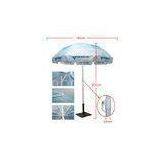 140 Inch Sun Beach Umbrella / Professional All Over Cloudy Printing