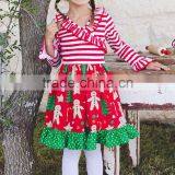 Factory Price Bib Ruffle Stripe Custom Girls Wholesale Wear thumbnail-3
