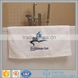 Perfect White Gym Towels with Embroidered Logo