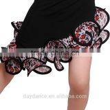 2016 Children Girls Ballroom Performance Latin Dance Skirt Kid Suit Unequal Leopard Dance Dress thumbnail-3